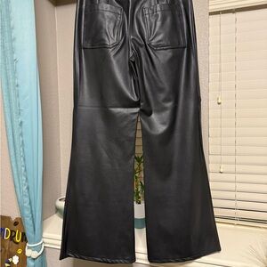 Maeve Midnight Black Flare Trousers